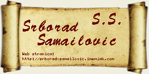 Srborad Samailović vizit kartica